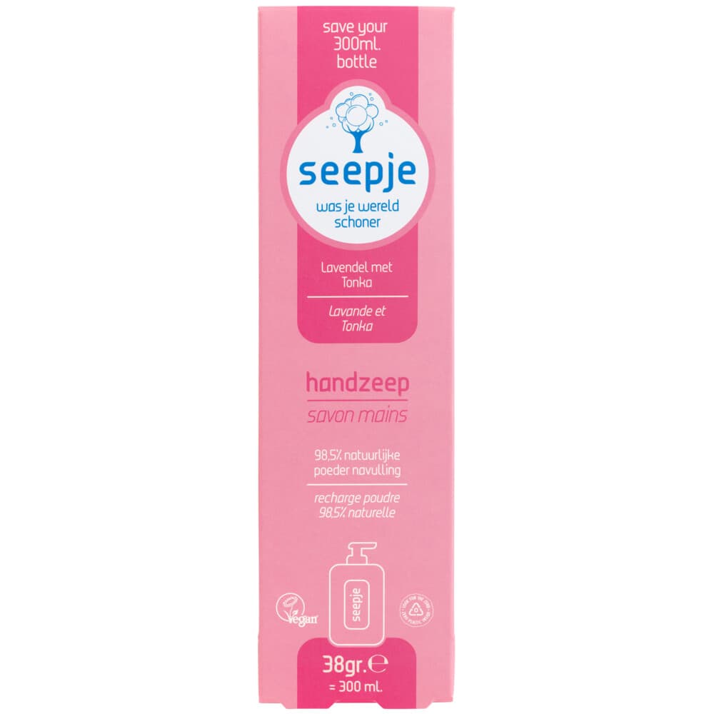 Seepje Handzeep Navulling Lavendel met Tonka 38 gr