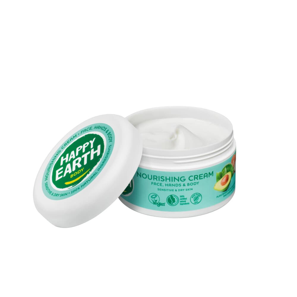 Happy Earth 100% Natuurlijke Voedende Créme Sensitive&Dry Skin 200 ml