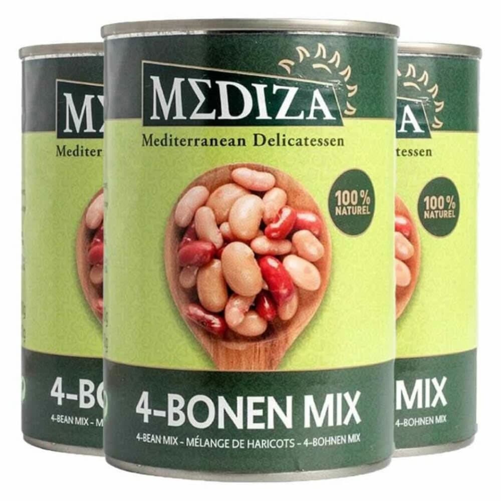 3x Mediza 4 Bonen Mix 400 gr