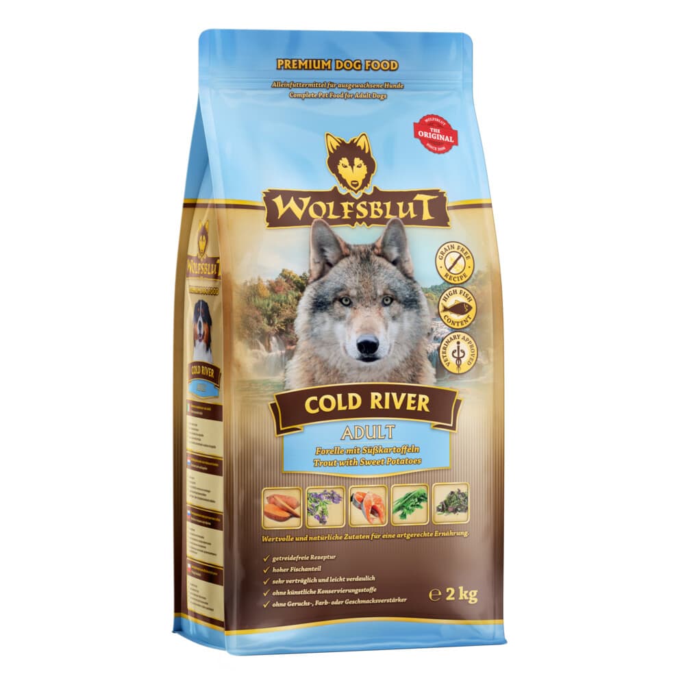 3x Wolfsblut Cold River Adult 2 kg