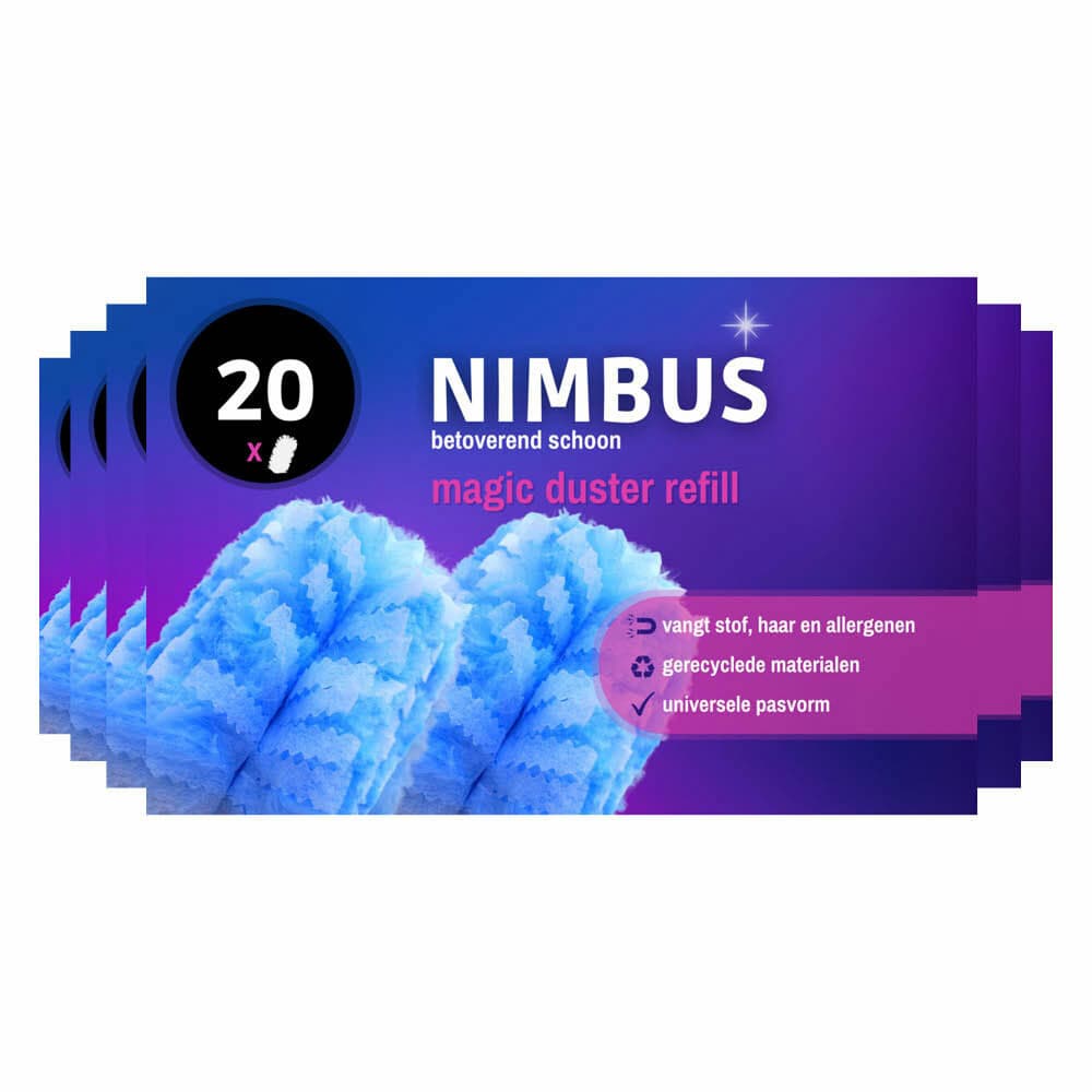 6x NIMBUS Magic Duster Navulling 20 stuks