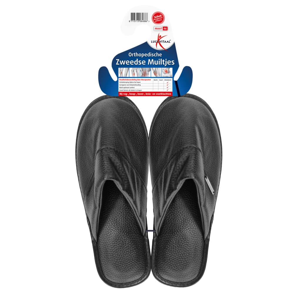 Lucovitaal Orthopedische Zweedse Muiltjes Maat 46 1 paar
