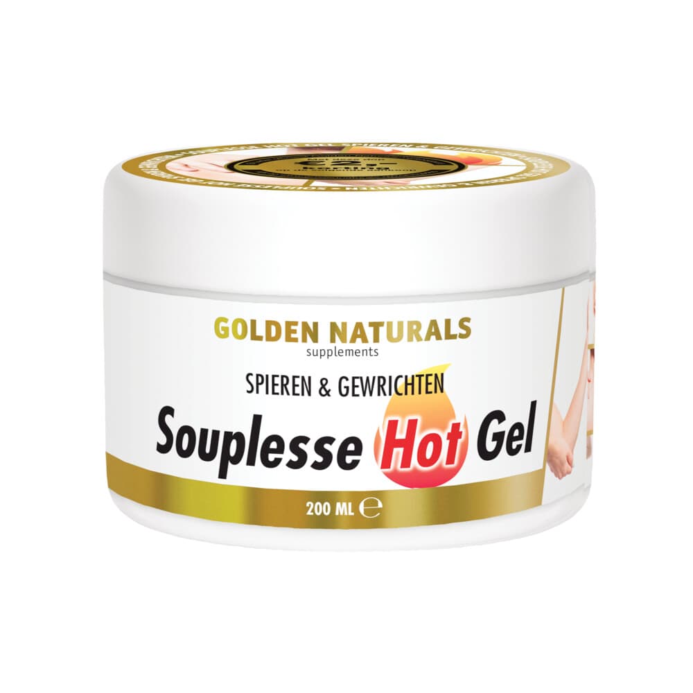 Gratis Verzending: 2x Golden Naturals Souplesse Hot Gel 200 ml