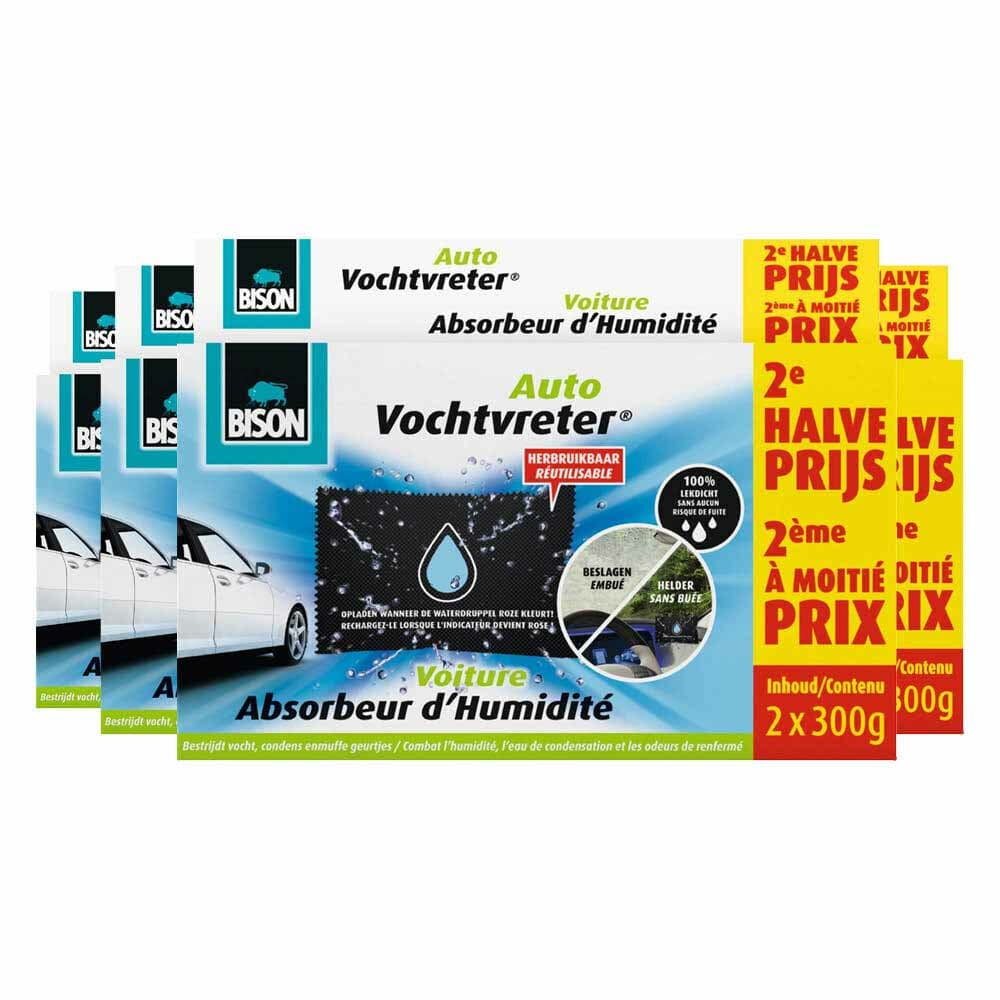 4x Bison Vochtvreter Auto 2 x 300 gr