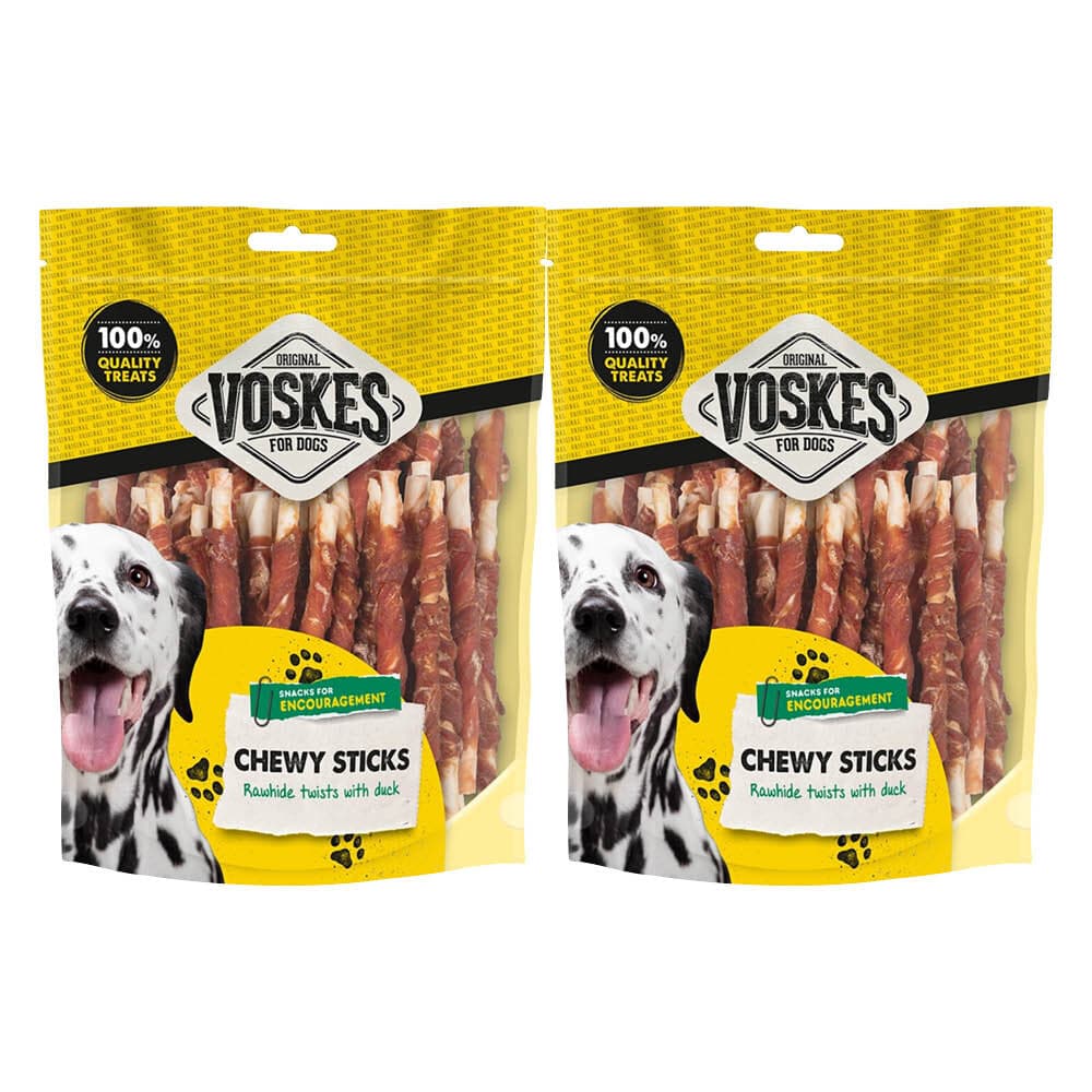 2x Voskes Rawhide Eend Sticks 400 gr