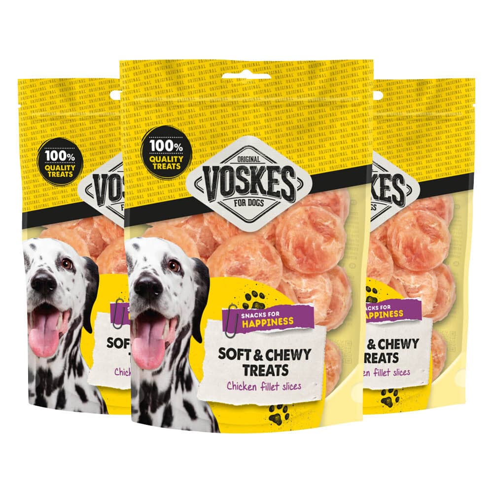 3x Voskes Kip Schijfjes 100 gr