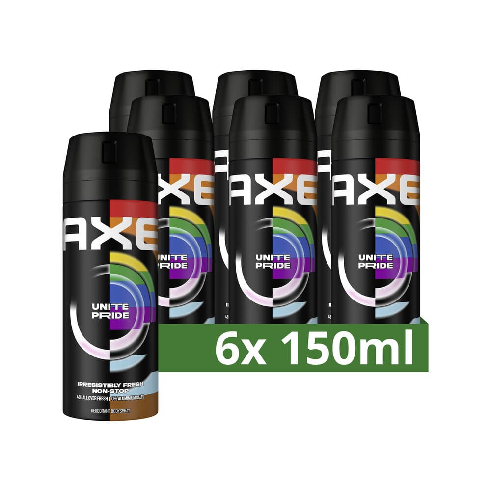 6x Axe Deodorant Bodyspray Unite 150 ml