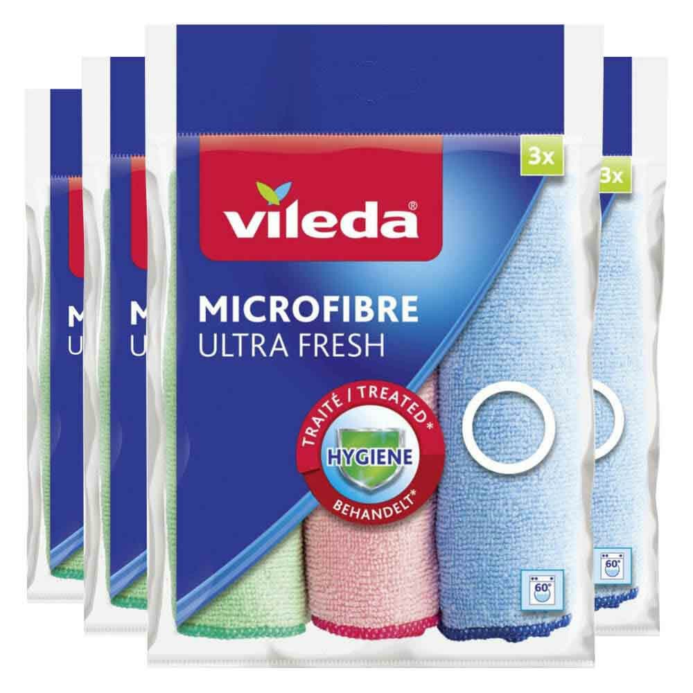 4x Vileda Microvezeldoek Ultra Fresh 3 stuks