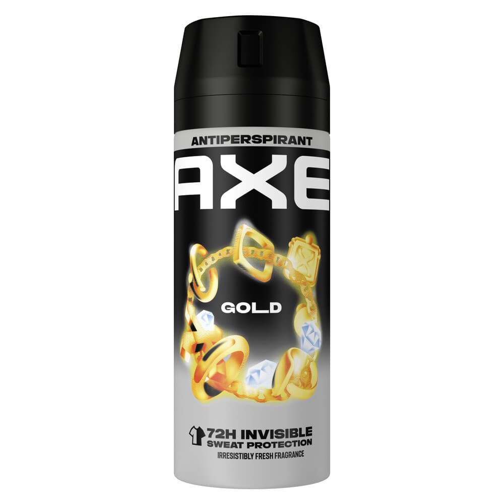 2+1 gratis: Axe Anti-transpirant Spray Gold 150 ml