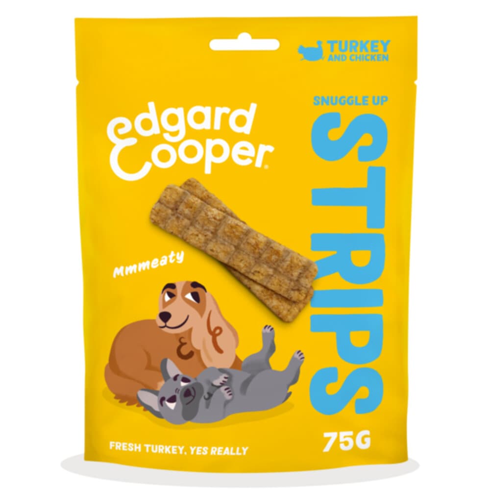 Edgard&Cooper Adult Strips Kalkoen - Kip 75 gr
