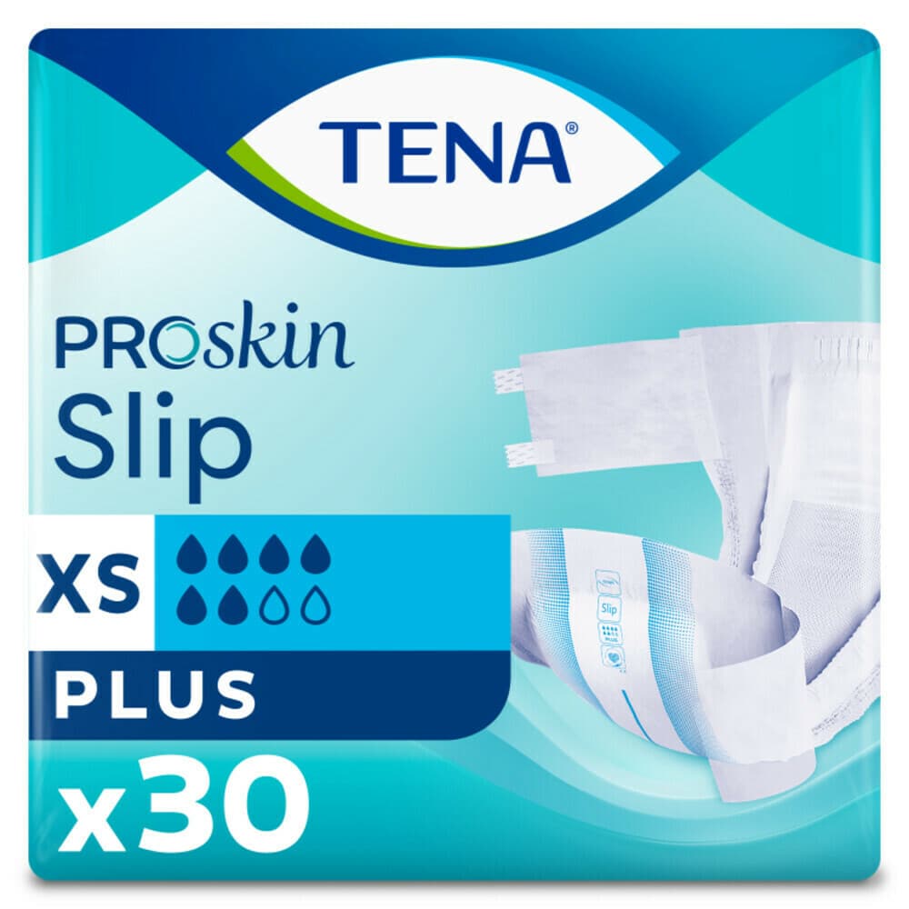 3x TENA Proskin Slip Plus XS 30 stuks