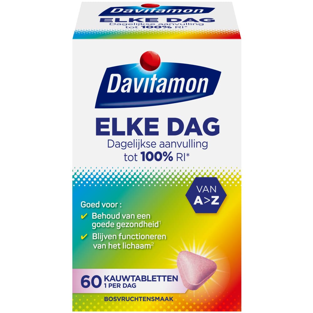 Gratis Verzending: Davitamon Elke Dag 60 kauwtabletten