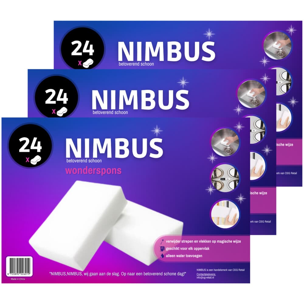 3x NIMBUS Wonderspons 24 stuks
