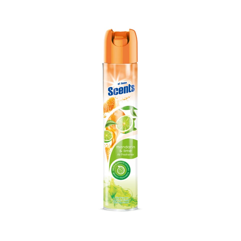 6x At Home Luchtverfrisser Spray Mandarijn en Limoen 400 ml