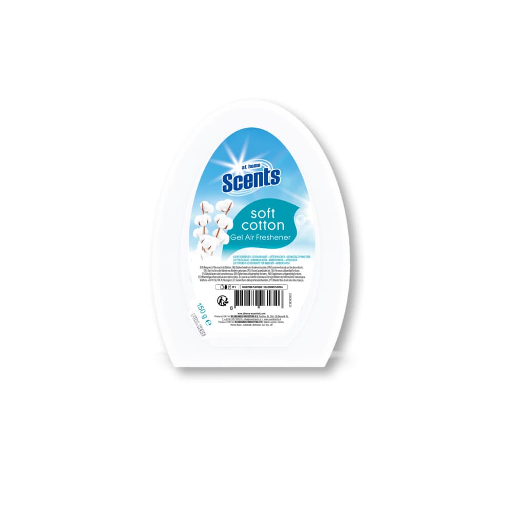 6x At Home Luchtverfrisser Gel Fris Katoenlinnen 2 x 150 gr