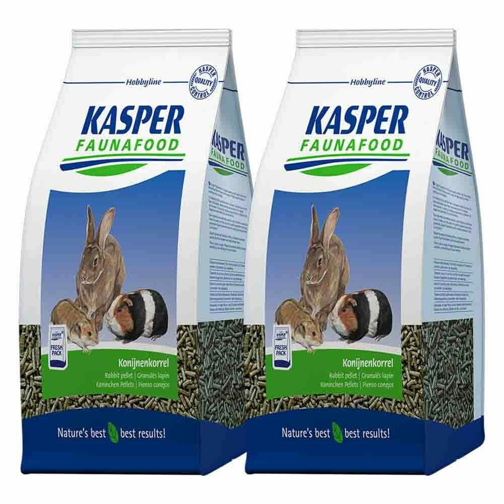2x Kasper Faunafood Konijnenkorrel Hobby 4 kg