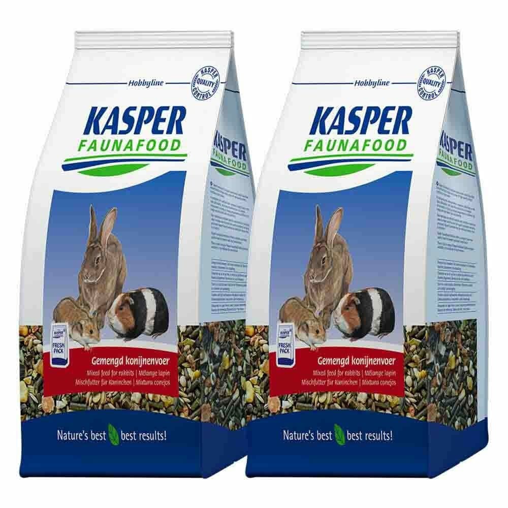 2x Kasper Faunafood Konijnenvoer Gemengd 3,5 kg