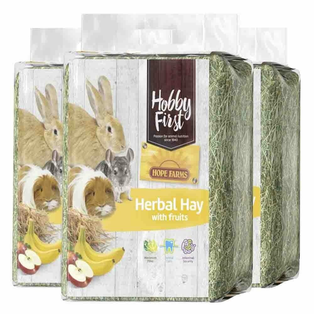 3x HobbyFirst Hope Farms Herbal Hay Fruit 1 kg