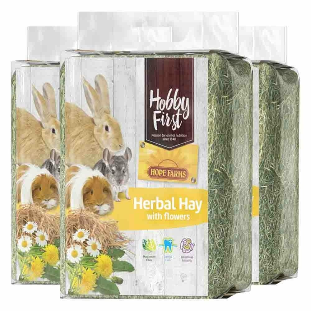 3x HobbyFirst Hope Farms Herbal Hay Bloemen 1 kg