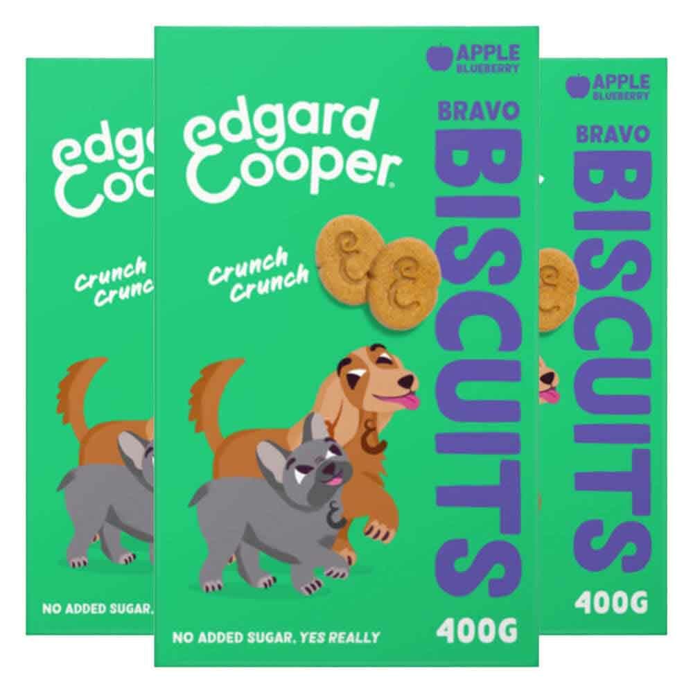 3x Edgard&Cooper Adult Biscuit Appel&Blueberry 400 gr