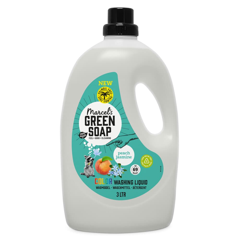 Marcel's Green Soap Vloeibaar Wasmiddel Perzik&Jasmijn 69 Wasbeurten 3 liter