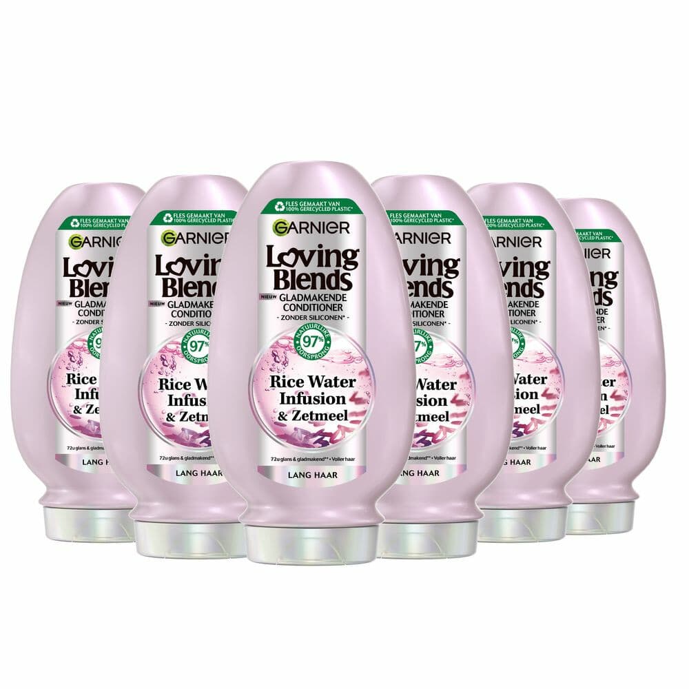 6x Garnier Loving Blends Rice Water Conditioner 250 ml