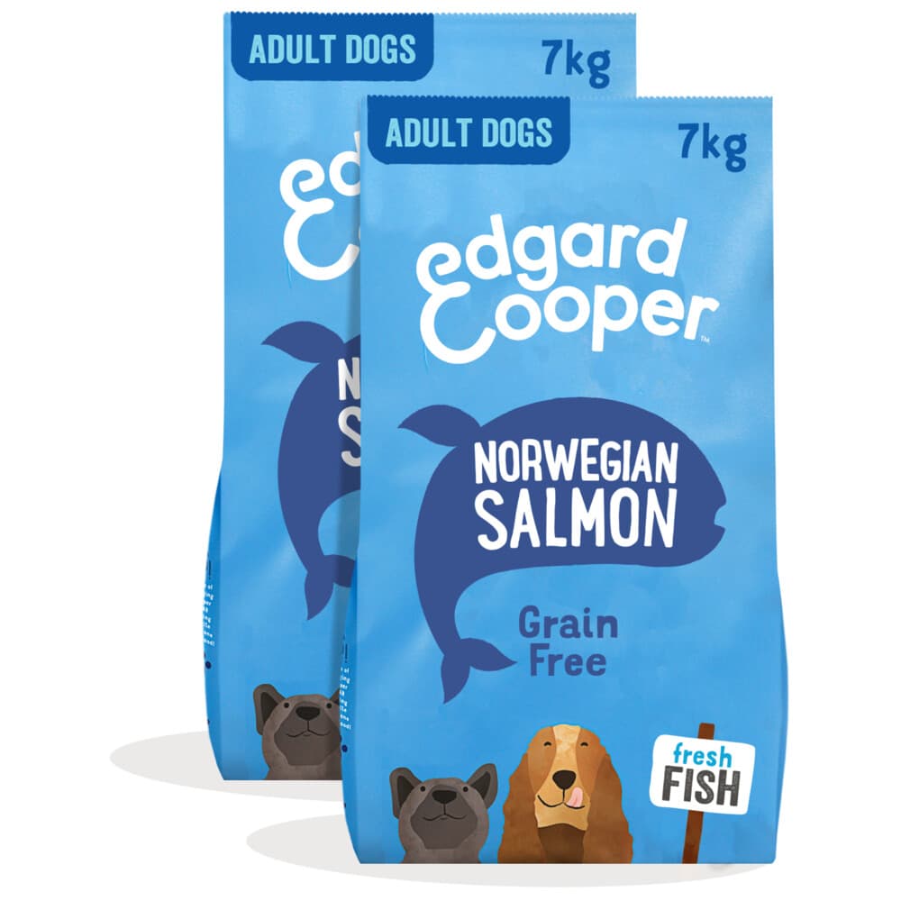 2x Edgard&Cooper Hondenvoer Droog Noorse Zalm 7 kg