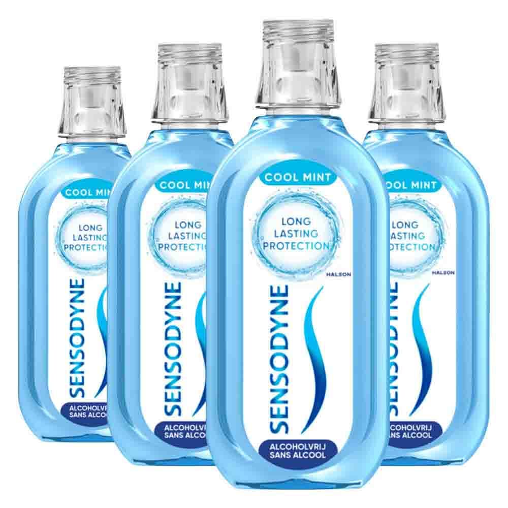 4x Sensodyne Mondwater Fresh&Cool 500 ml