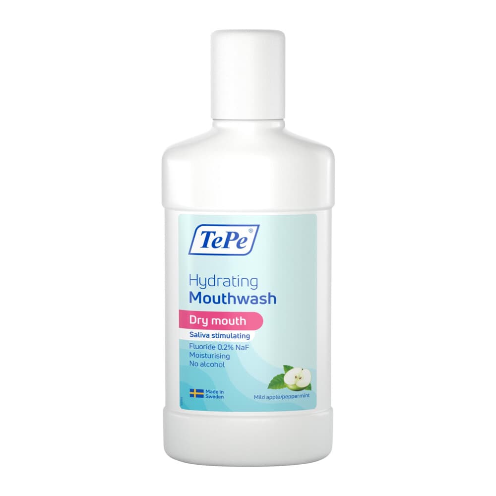 TePe Hydraterende Mondspoeling Mild Apple Peppermint 500 ml