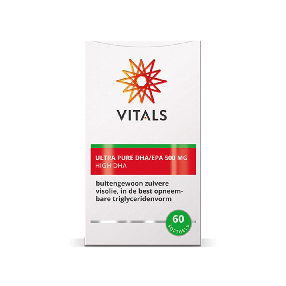 Gratis Verzending: Vitals Ultra Pure EPA/DHA 500mg 60 softgels