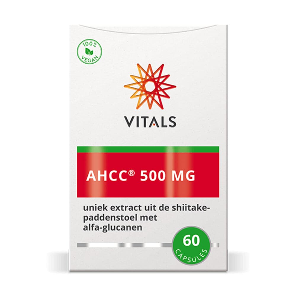 Gratis Verzending: Vitals AHCC 500mg 60 capsules