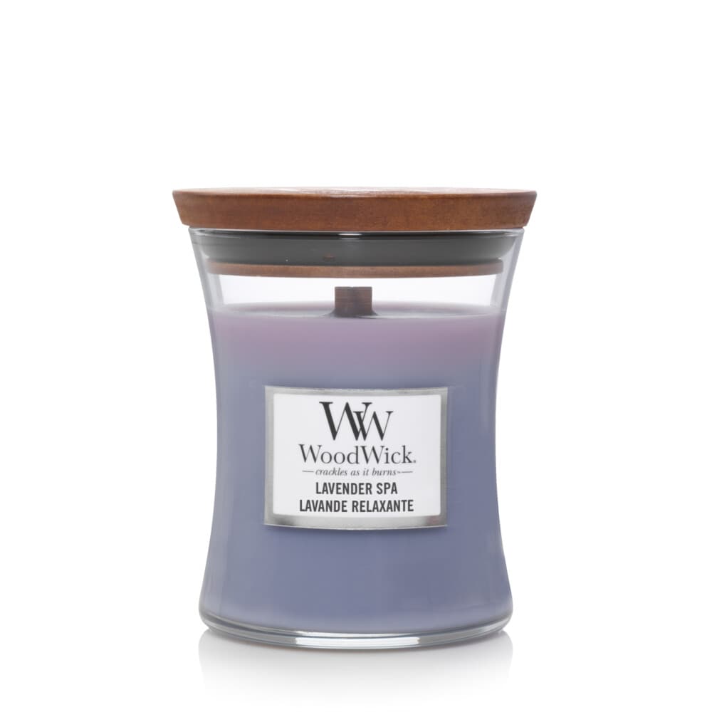 WoodWick Geurkaars Medium Lavender Spa 275 gr