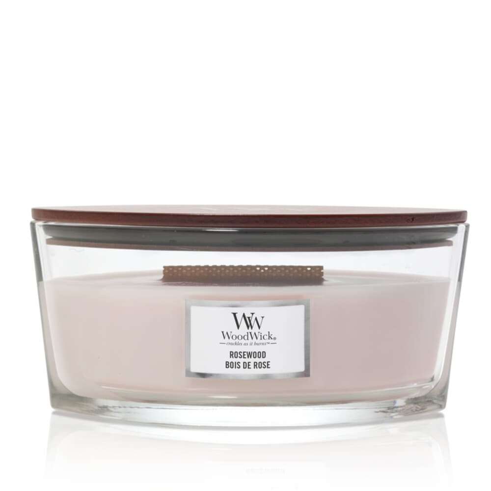 WoodWick Geurkaars Ellipse Rosewood 454 gr