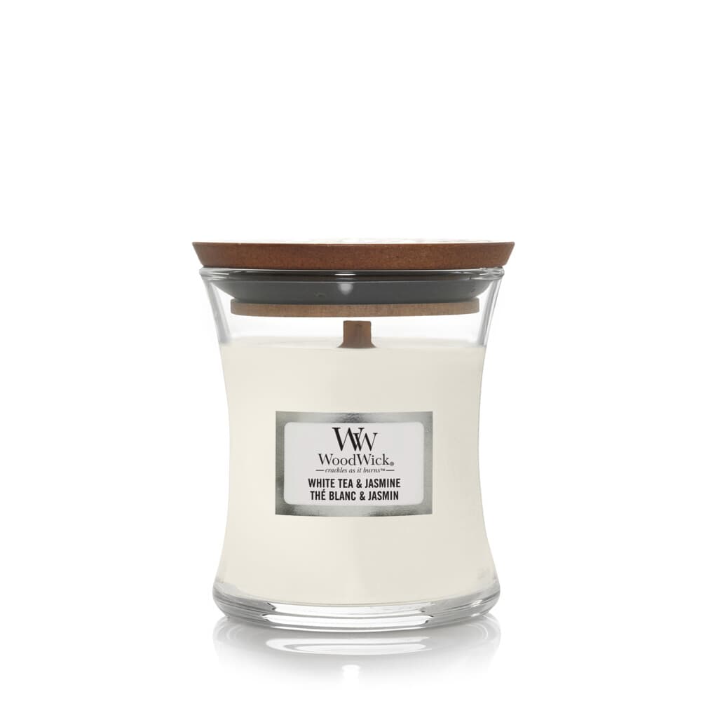WoodWick Geurkaars Mini White Tea&Jasmine 85 gr