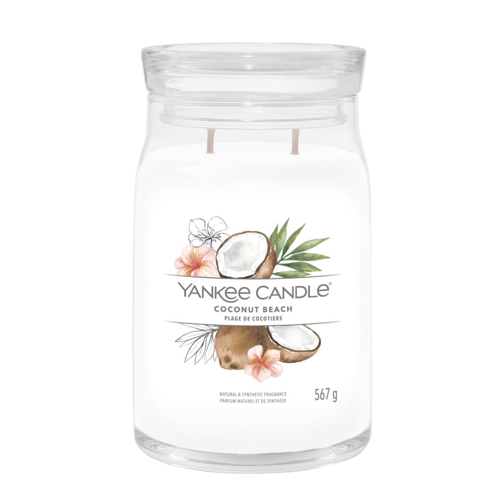 Yankee Candle Geurkaars Large Jar Coconut Beach Signature 567 gr