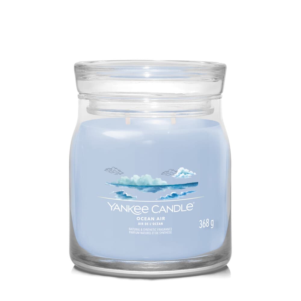 Yankee Candle Geurkaars Medium Jar Ocean Air Signature 368 gr