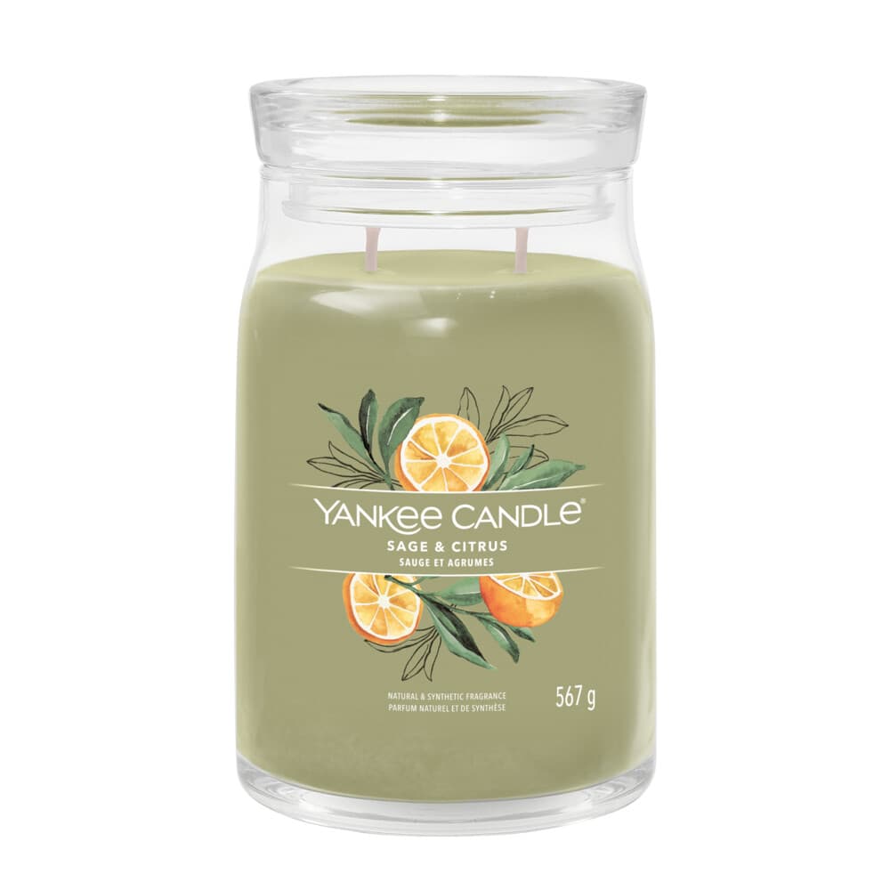 Yankee Candle Geurkaars Large Jar Sage&Citrus Signature 567 gr