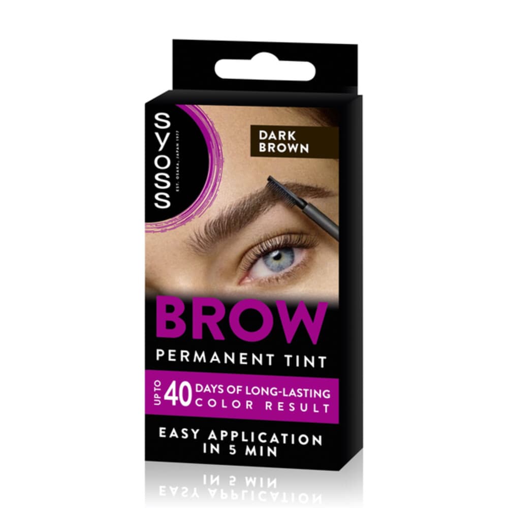 3x Syoss Browtint Dark Brown