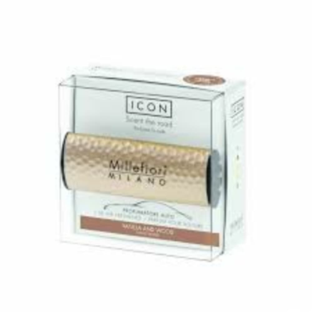 Millefiori Milano Icon Auto Luchtverfrisser Metal Vanilla&Wood 35 gr