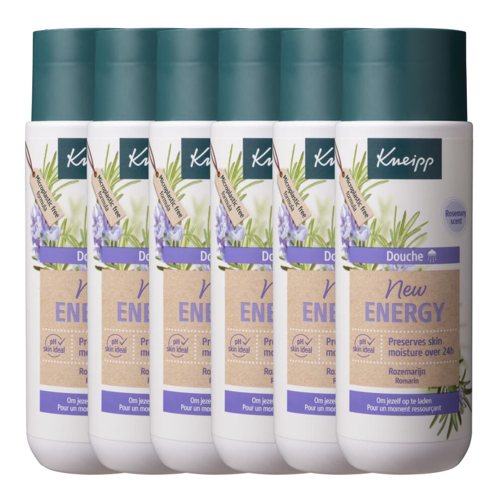 6x Kneipp Douche New Energy 200 ml
