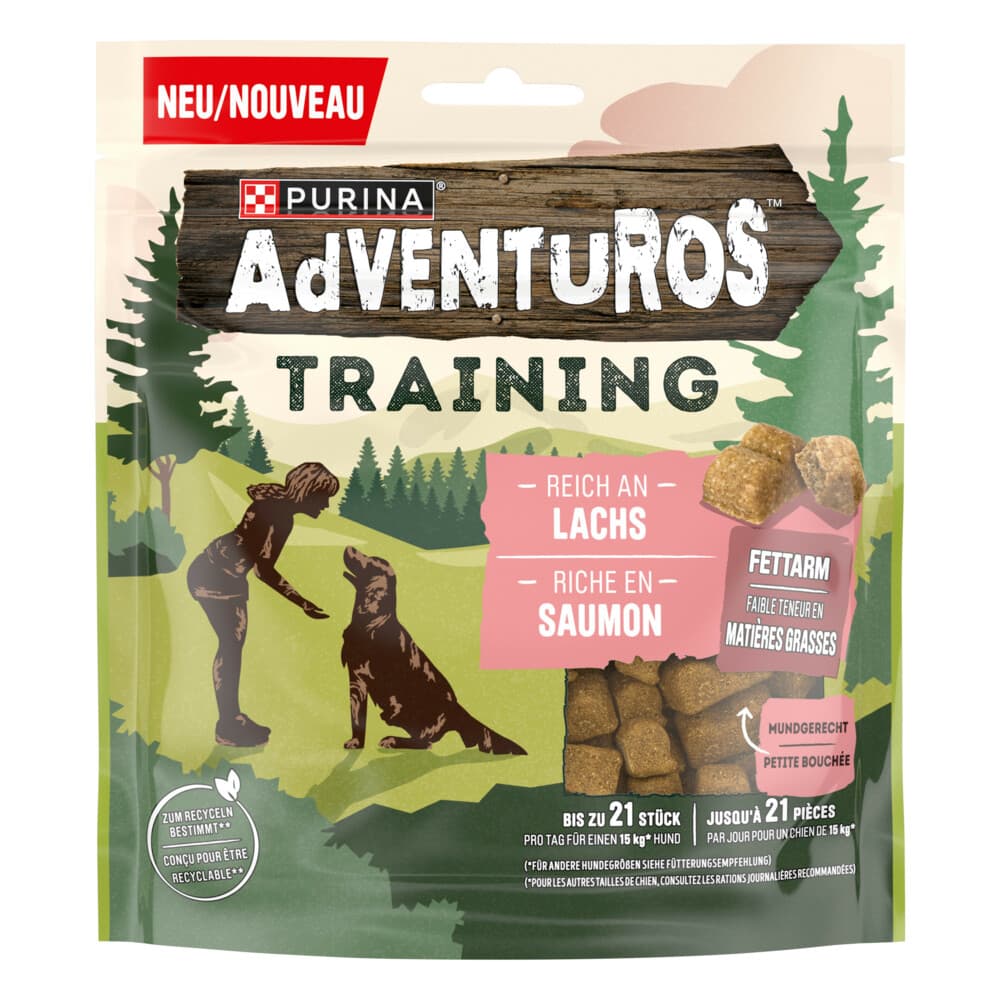 6x Adventuros Training Treats Zalm 115 gr
