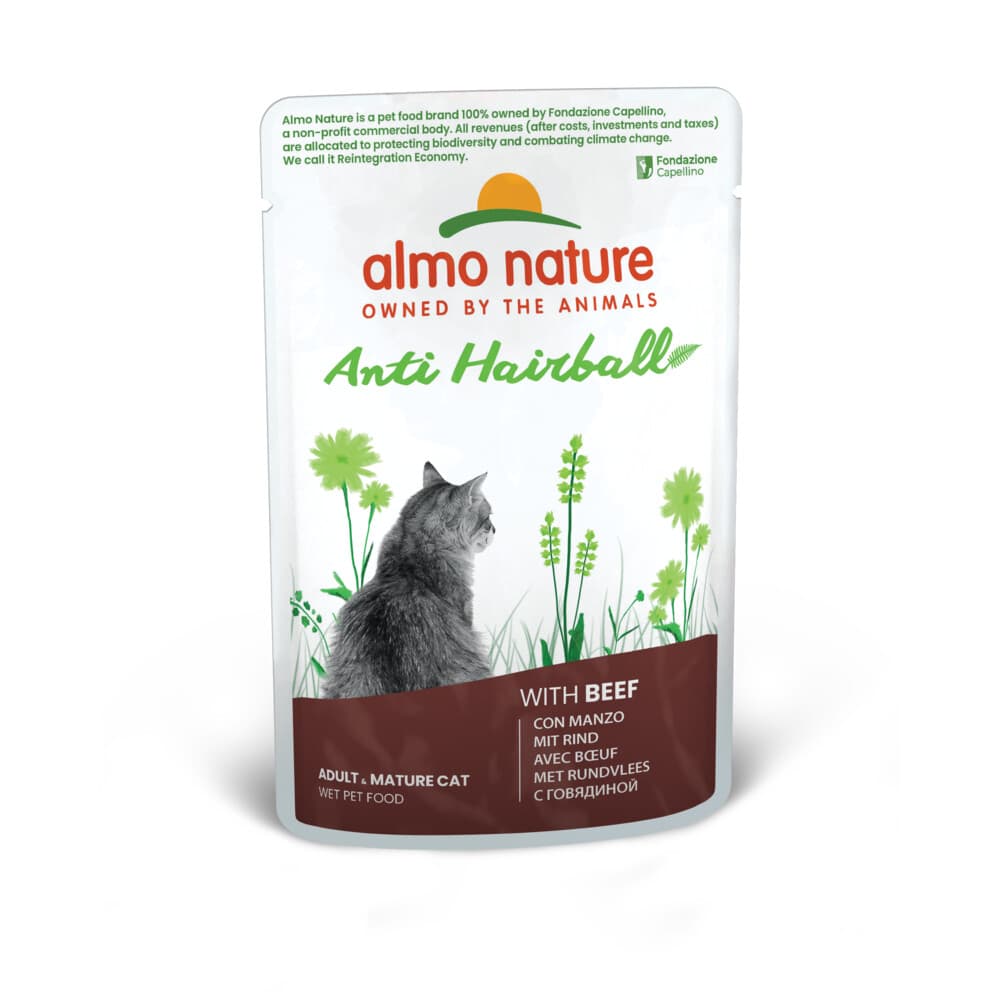 30x Almo Nature Anti-Haarbal Kattenvoer Nat Rund 70 gr