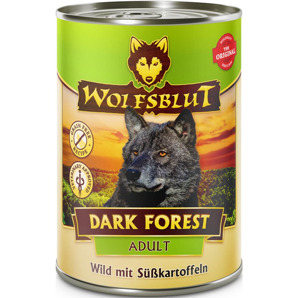 6x Wolfsblut Adult Dark Forest Hondenvoer 395 gr