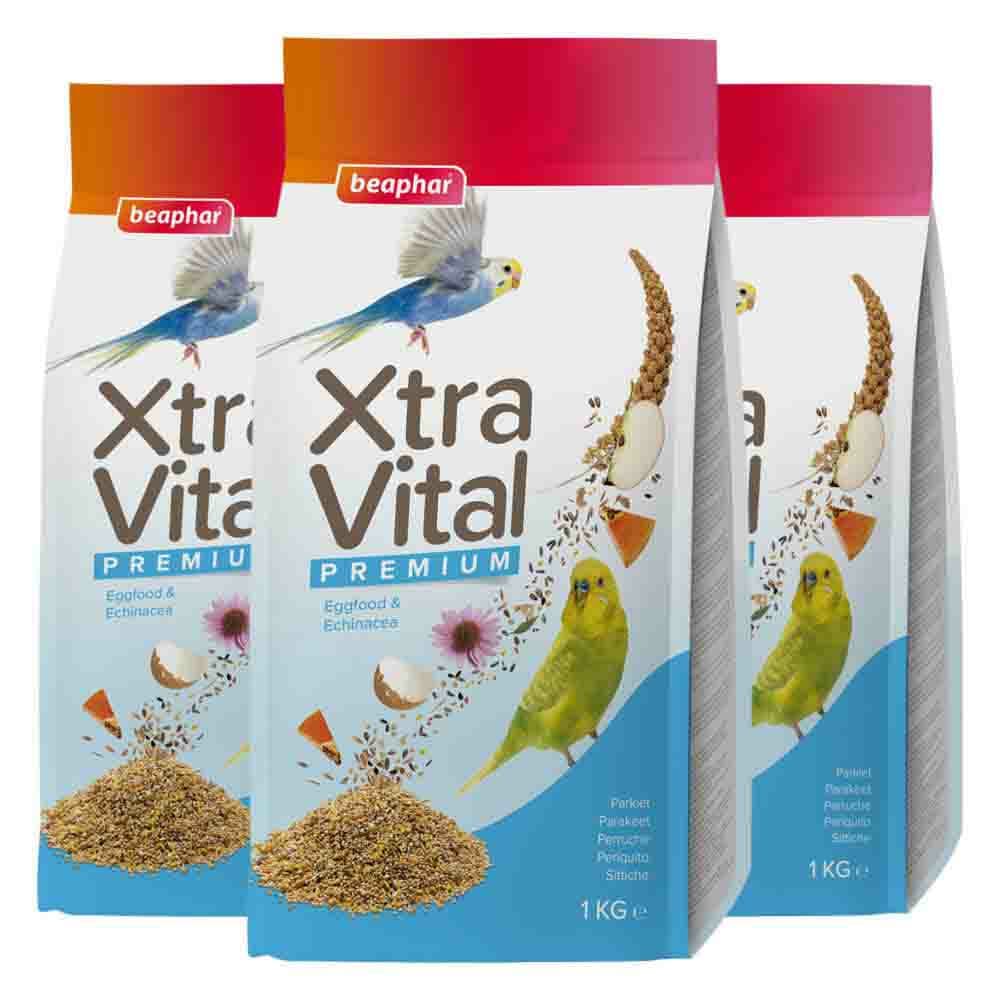 3x Beaphar XtraVital Parkiet 1 kg