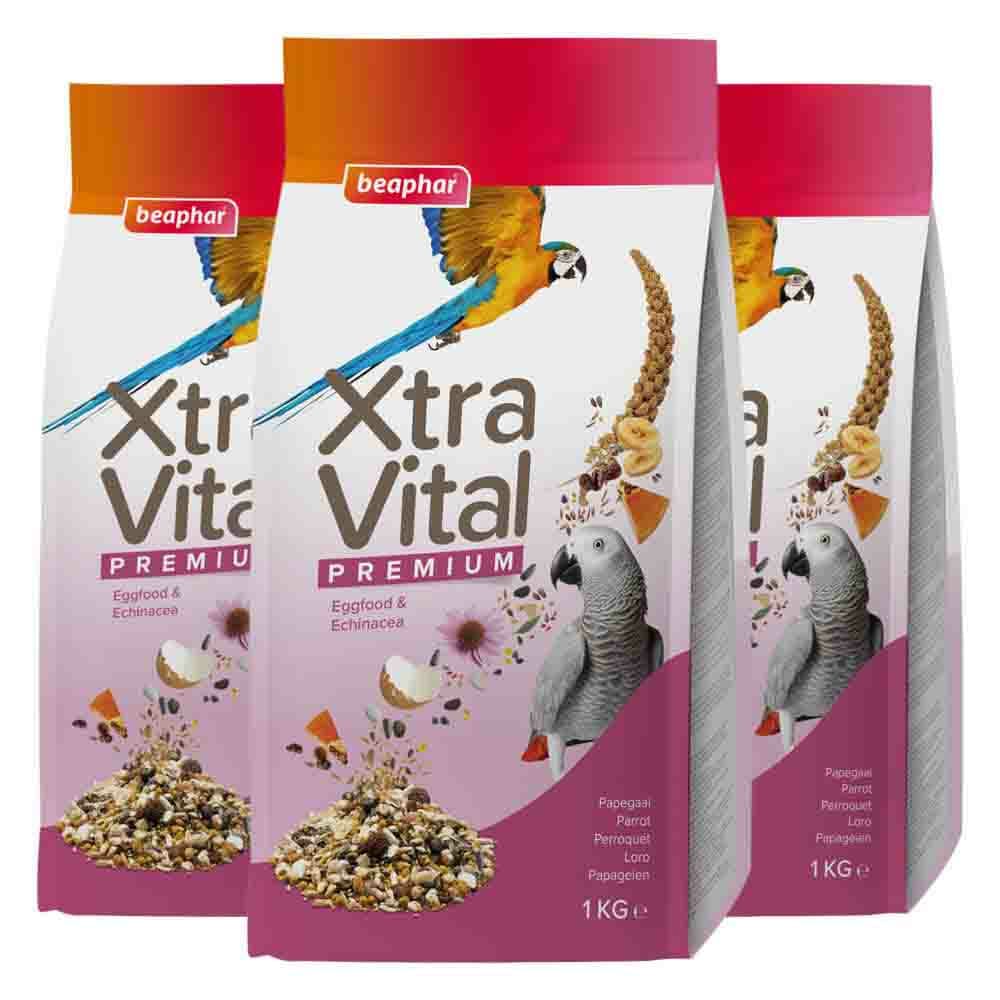 3x Beaphar XtraVital Papegaai 1 kg