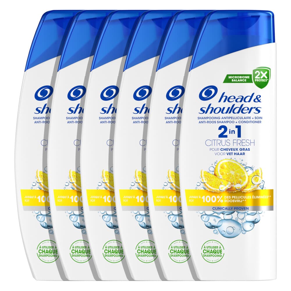 6x Head&Shoulders 2in1 Citrus Fresh 300 ml