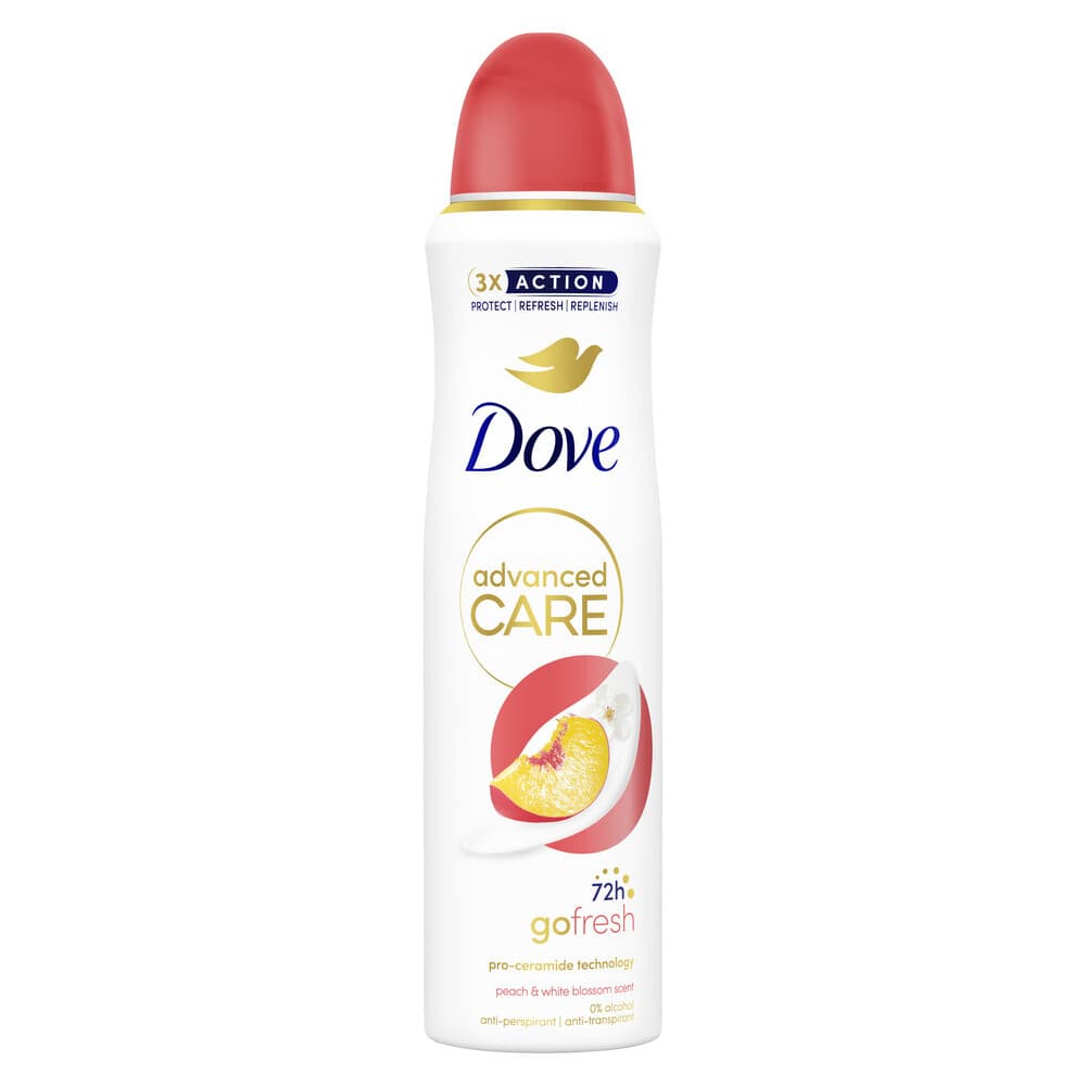 2+1 gratis: Dove Deodorant Spray Perzik 150 ml