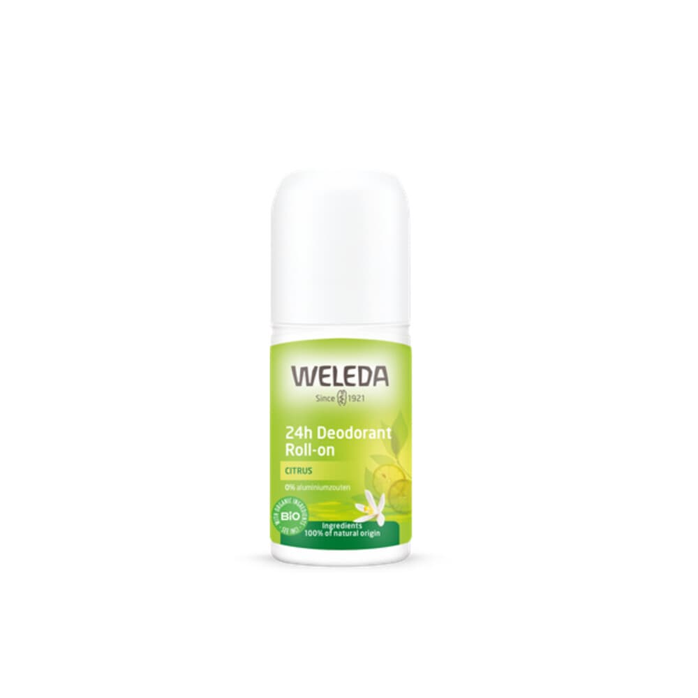 2e halve prijs: WELEDA 24h Roll-On Deodorant Citrus 50 ml