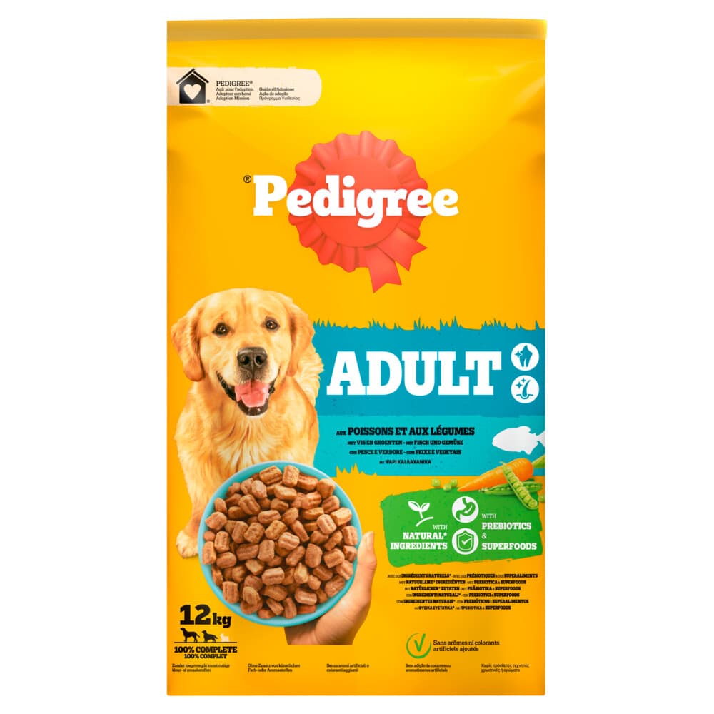 Pedigree Adult Hondenbrokken Vis en Groenten 12 kg