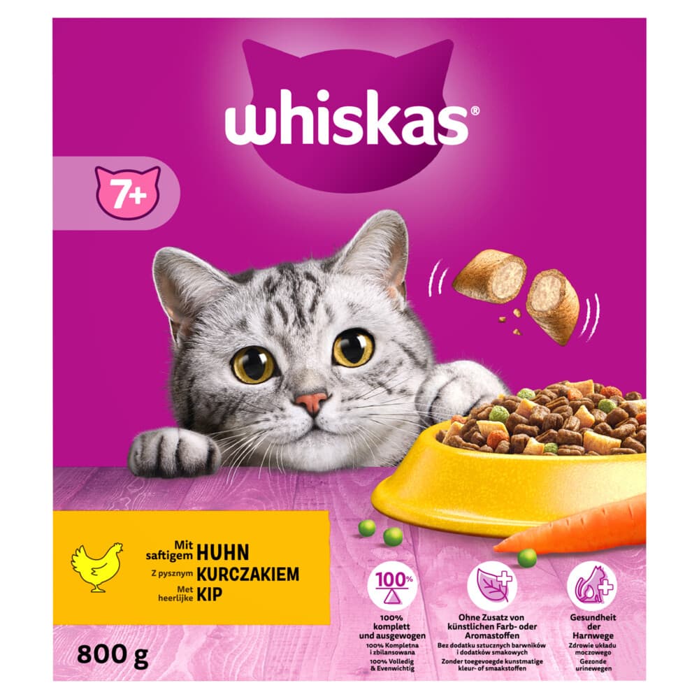 Whiskas 7+ Adult Katten Droogvoer Kip 800 gr